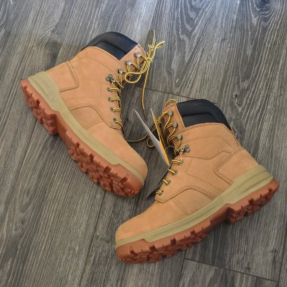 Herman‎ Survivors Grizzly Leather Boots Mens 9.5W Wheat Steel Toe Work Boots New